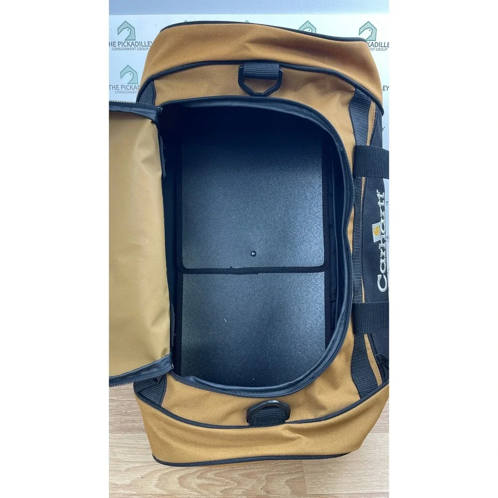 Carhartt Legacy Gear Bag Brown Black Utility Travel Duffel Work Bag 20 Inch